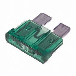 Electronic Fuse Width 5mm Type Blade Color Green Height 18.5mm Current Rating 30a Voltage Rating 32 V Blade Size Regular - Memory Electronics Private Limited - India