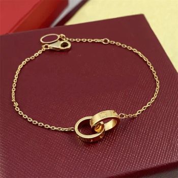 Women Designer Gold Bracelet Love Jewelry Luxury Design 18K Gold Silver Rose Plated Custom Diamond Charms Stainless Steel Chains - Shijiazhuang Dongcang Trading Co., Ltd. - China