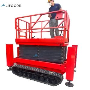 China Crawler Electric Self Propelled Scissor Lift Lifting Tables for Aerial Working - Jinan Lifcore Industry Co., Ltd. - China