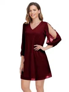 Factory V-Neck Elegant Women Formal Maxi Evening Dresses for Party Ladies Dresses - Guangzhou Sunshiny Co., Ltd. - China
