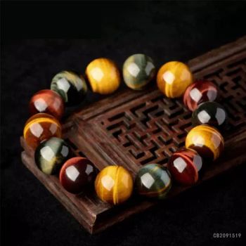 Gemstone Jewelry Natural Tiger Eye Stone Bead Bracelet - Yiwu Qiqi Jewelry Co., Ltd. - China