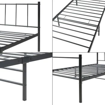 Modern Style European King Queen Single Base Cover Slat Iron Panel Metal Bed Frame for Storage Bed Smart Bed Kids Home School Furniture Frame - Qingdao Keruyun Industrial Technology Co., Ltd. - China