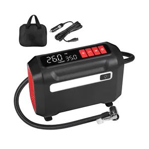 Cordless Tire Inflator with Digital Pressure with 3 Nozzle Adapters - Ningbo Lanhai Technology Co., Ltd - China