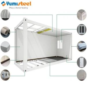 20FT Quick Assembled Container Houses for Stores/Coffee Shops - XIAMEN YUMI NEW MATERIAL TECHNOLOGY CO., LTD. - China