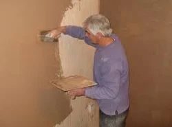 Brick Wall Plastering Work - M R J Interiors - India