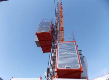 Sc Double Cages Construction Site Elevator Origin China Color Optional Type Stationary Sling Type Cable HS Code - Bolin International Trade Co.,Ltd - China