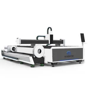 Automatic Feeding CNC Laser Cutting Machine for Pipe Tube Wight 6000kg Origin China Model Kf3015t System Cypcut Trademark KNOPPO - Jinan Knoppo Automation Equipment Co., Ltd. - China