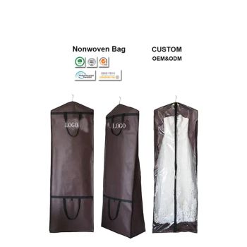 Golden Customized Cheap Folded Suit Cover Garment Bag Non Woven Clothes Covers Bags - Sanda New Material Co., Ltd. - China