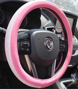 Crystal Bling Leather Diamond Steering Wheel Cover Type All Material PVC Brand YooCar Origin China Size Customize Model NO. - Shanghai Huaqi Industrial Co., Ltd. - China