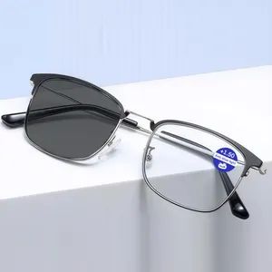 Unisex Fashion Oval Progressive Reading Glasses- Metal Frame, AC Lens, Various Color Options for Men & Women, Multi-Focal Design - Wenzhou Dilicn Optical Co., Ltd - China