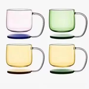 Custom Borosilicate Glass Cup Heat Resisting Drinkware with Handle for Coffee Tea Water and Wine Floating Glass Mug - Hebei Xingchen Glass Technology Co., Ltd. - China