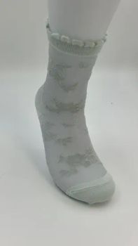 Sheer Sock with Nylon Motif - Wuxi Taste Textile Co., Ltd. - China