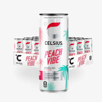 Celsius Peach Vibe Energy Drink 24-Pack Bulk Case - Njang Investments Limited - Kenya