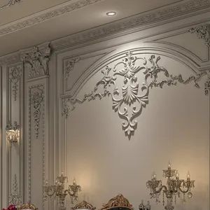 Auuan Factory Wholesale Ceiling Cornice and Wall Panel Decorative Molding PU Molding Cornice From Guangzhou Supplier - Guangzhou Everwall Co., Ltd - China