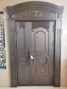 Luxury Classis Castle Embossment Sculpture Exquisite Metal Iron Steel Door - Dechaab International Building and Housing Co., Ltd. - China