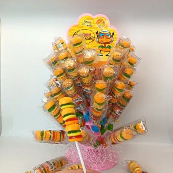 Kid’ S Birthday Party Centerpiece Office Treat Hamburger Skewers Gummy Candy - Guangdong Haijiawang Food Co., Ltd. - China