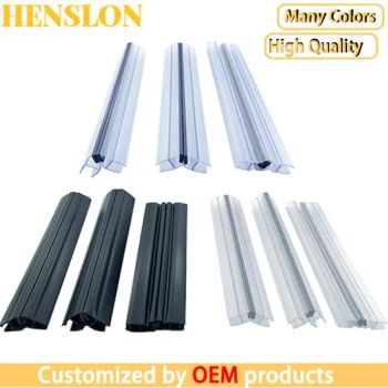 Shower Door PVC EPDM Silicone Seal 8135 Hinge Handle 0.7-1.5mm 2.0m Al Alloy 90x55mm 1Y MOQ200 - Gaoyao Henslon Hardware Factory - China