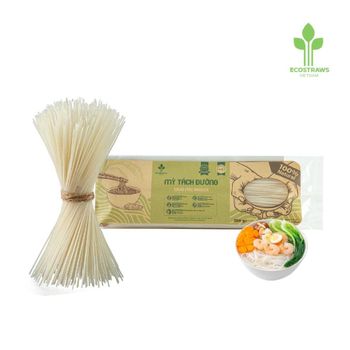Vietnam Manufacturer's Best Choice Ecostraws Dry Rice Noodles Filiform Straight Round Instant Style in Carton Packaging Cooking - EcoStraws Vietnam - Vietnam