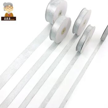 Wholesale Best Price 3-100mm Width Shiny Gold and Silver Glitter Metallic Ribbon for Cardboard Paper Wedding Gift Box Packaging - Ningbo Yuena Import & Export Co., Ltd. - China