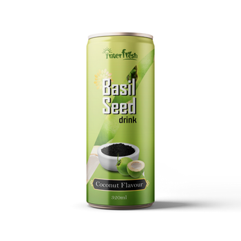 320ml Interfresh Basil Seed Drink Coconut flavour Shelf Life 24 Month Packaging Aluminum Can Place of Origin Viet Nam Storage Type Keep Dry In - INTERFRESH FOOD AND BEVERAGE COMPANY LIMITED - Vietnam