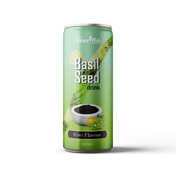 320ml Interfresh Basil Seed Drink Kiwi flavour Shelf Life 24 Month Packaging Aluminum Can Place of Origin Viet Nam Storage Type Keep Dry In - INTERFRESH FOOD AND BEVERAGE COMPANY LIMITED - Vietnam