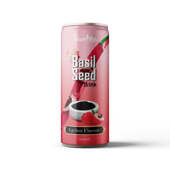 320ml Interfresh Basil Seed Drink Lychee flavour Shelf Life 24 Month Packaging Aluminum Can Place of Origin Viet Nam Storage Type Keep Dry In - INTERFRESH FOOD AND BEVERAGE COMPANY LIMITED - Vietnam