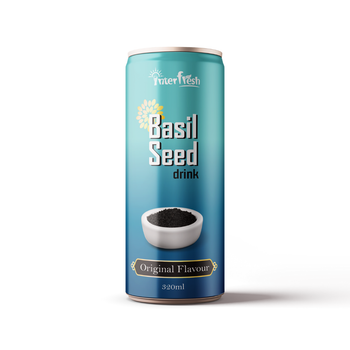 320ml Interfresh Basil Seed Drink Original flavour Shelf Life 24 Month Packaging Aluminum Can Place of Origin Viet Nam Storage Type Keep Dry In - INTERFRESH FOOD AND BEVERAGE COMPANY LIMITED - Vietnam