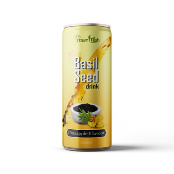 320ml Interfresh Basil Seed Drink Pineapple flavour Shelf Life 24 Month Packaging Aluminum Can Place of Origin Viet Nam Storage Type Keep Dry In - INTERFRESH FOOD AND BEVERAGE COMPANY LIMITED - Vietnam