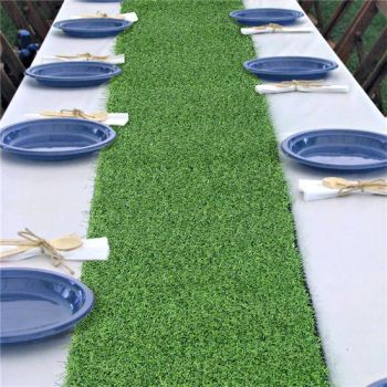 Artificial Grass Table Runners Synthetic Grass Table Runner Origin China Trademark DR Type Decorative Usage Home, Hotel Technics Jacquard - Shaoxing City Xinlan Textile CO., LTD. - China