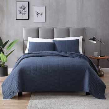 Chinese Cheap King White Waterproof Hotel Microfiber Quilted Polyester Blend Ultrasonic Bedspreads Coverlets Quilts Bedding Set - Qingdao Jaje Import&Export Co., Ltd - China
