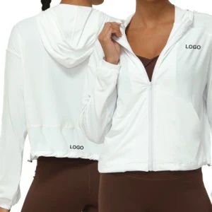 Ice Yoga Clothes Sports Jacket Women's UV Protection Upf50+ Sun Protection Clothing - Hangzhou Toptop Clothing Co., Ltd. - China