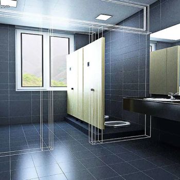 Airport School Gym Project Waterproof HPL Toilet Cubicles Toilet Bathroom Partitions - Hangzhou Kingcrown Construction & Decoration Material Co., Ltd. - China