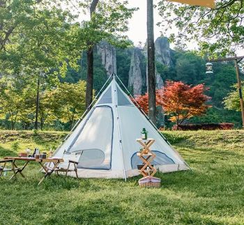 Pyramid Shaped Outdoor Automatic Portable Camping Rainproof and Windproof Cotton Tent - Ningbo General Union Co., Ltd. - China