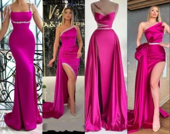 Fuchsia Bridesmaid Dresses Mermaid Bridal Formal Prom Evening Dress Z1048 - Suzhou Leader Apparel Co., Ltd. - China