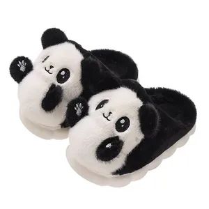 Children's Cotton Slippers Winter Indoor Home Slippers Cute Plush Panda Slippers - Foshan Wise Import&Export Co., Ltd. - China