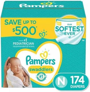 Pampers Swaddlers Diapers, Newborn (Less Than 10 Pounds), 174 Count - SILVERSTONE IMPORT AND EXPORT LIMITED - Tanzania