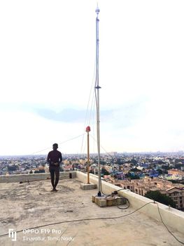 Armour Silver 107 mtrs radius lighting protection system, SS, 250 - Waran Enterprises - India
