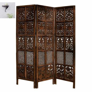 Wooden Room Dividers, 3 Panel Material Wooden No. of Panels 3 Panel Country of Origin Made in - A H Handicrafts - India