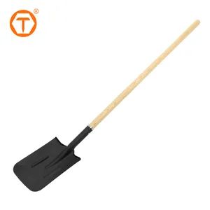 Wood Handle Square Shovel Head Deep Shovel Trenching Shovel - Hebei Sinotools Industrial Co., Ltd. - China