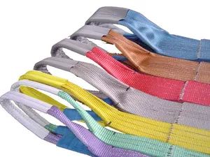 Polyester Flat Round Webbing 1T-10T PVC Coated 57-58" Any Colour MOQ100 25-45D - Qingdao Haito Rigging Hardware Co., Ltd. - China