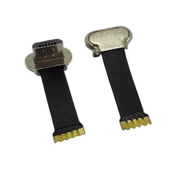 High-Speed 5pin Flat Ribbon USB Cable for Fpv Use Double Angle Micro USB Flat Ribbon Cable - Eternalstar Technology Co., Ltd. - China