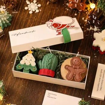 Luxury 3-Pack Handmade Soy Wax Scented Candles Hot Selling Christmas Novelty for Thanksgiving & Christmas Gift for Bulk Orders - Changsha Hetong Technology Co., Ltd. - China