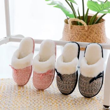 Black Women's Slippers Fluffy Slippers Cute Fluffy Slippers Slipper Socks Knit Slipper - Shanghai Easun Group Imp & Exp Co., Ltd. - China