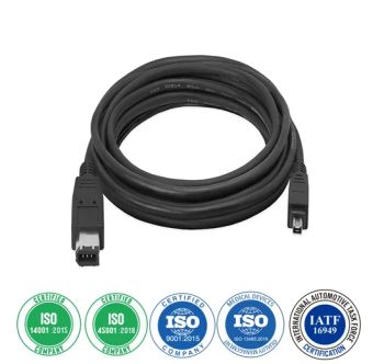 IEEE 1394A 6 Pin to 6p Screw Firewire Cable Assembly for Machine Vision Industrial Cameras - Dongguan Saisonic Electronics Co., Ltd - China