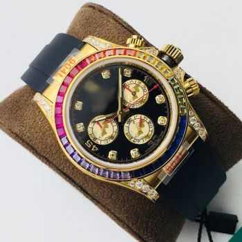High Quality Moissanite Automatic Mechanical Gold Gift Wristwatch Men's Super Clone Clock Diamond Luxury Steel Strap Timing Watch - Shantou Longhu District Shengnan Toy Store - China