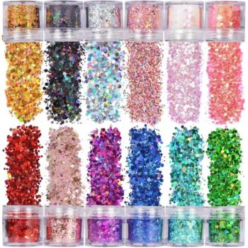 Polyester Cosmetic Makeup Colored Nail Laser Chunky Glitter for Body Decoration - Hefei Gee-U Lift Tech Co., Ltd. - China