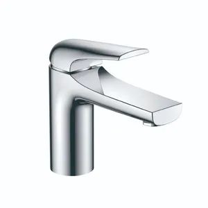 Popular Design Chrome Plating Bathroom Basin Faucets Handle Zinc Weight 980g Material Brass Body DIN Brass Aerator - Taizhou Zhengshing Valve Co., Ltd. - China