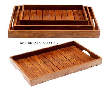 Wooden Tray from SS DECOR CONCEPTS Wooden Tray - SS DECOR CONCEPTS - India