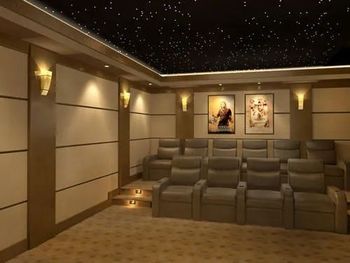 Home Theater Designing Service Provided Home Theater Cotton type as per requirement 3D Interior Design Available Yes Work Provided as per - Aaradhya Constructions Company/ Architect Girish Palod And Associates - India