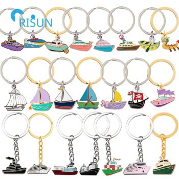Factory Customized Freighter Yacht Sailboat Sail Cargo Vessel Boat Ship Llavero Key Ring Key Chain Keychain Keyring Custom Ship Key Chains - Shenzhen Risun Trading Co., Ltd. - China